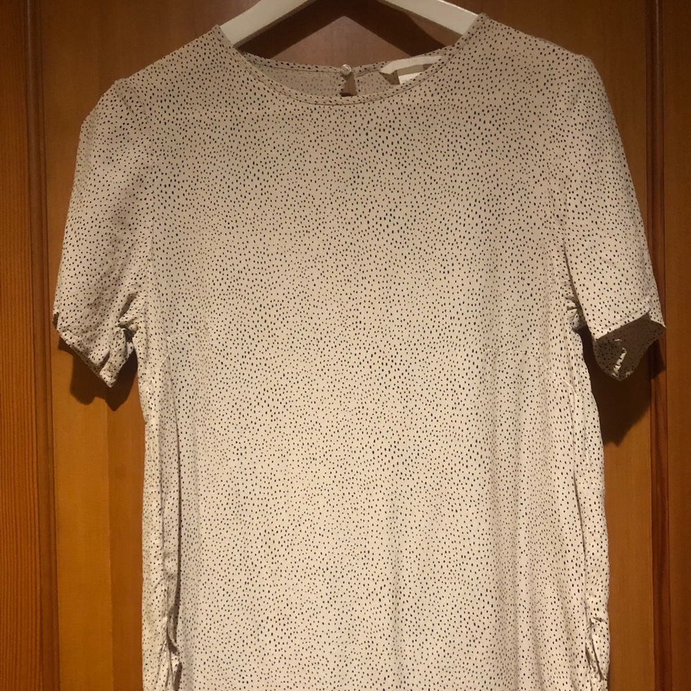 H&M | Cream polkadot blouse